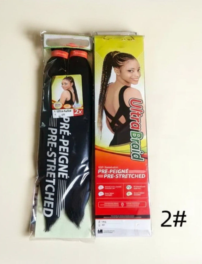 2X Pre stretched braiding hair 46 INCH