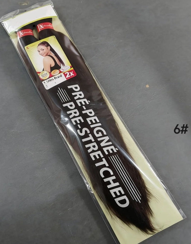 2X Pre stretched braiding hair 46 INCH