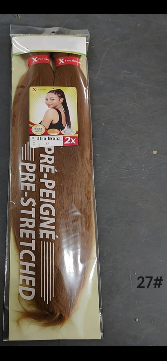 2X Pre stretched braiding hair 46 INCH