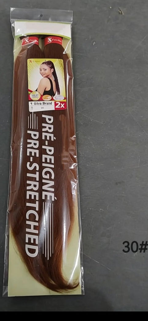 2X Pre stretched braiding hair 46 INCH