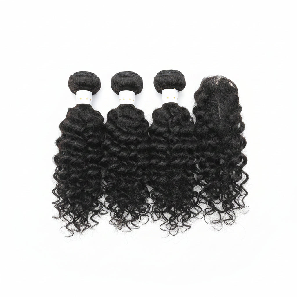 Water wave 10"12"14" with 2x6 closure