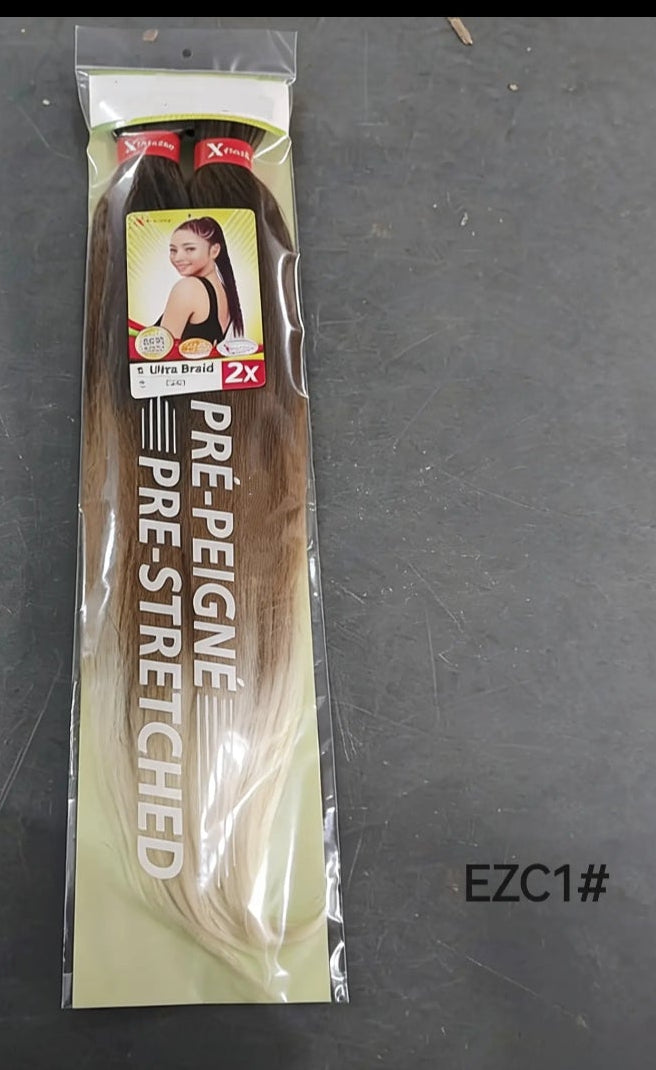 2X Pre stretched braiding hair 46 INCH